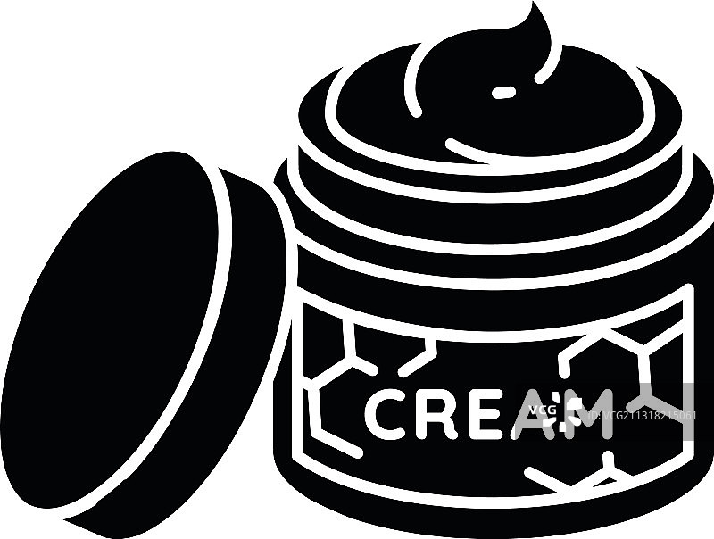 蜂蜜护肤黑色图标图片素材