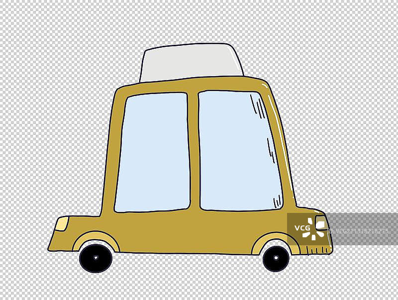 元素：出租车图片素材