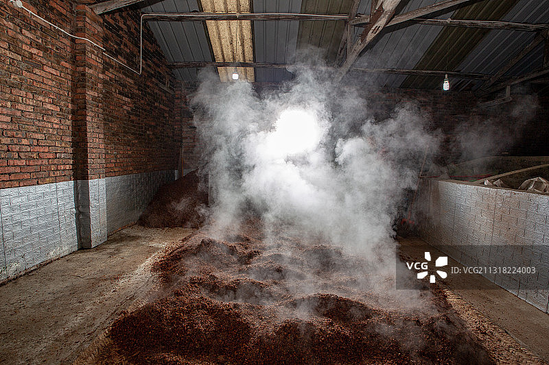 中国四川绵阳传统酿酒厂图片素材