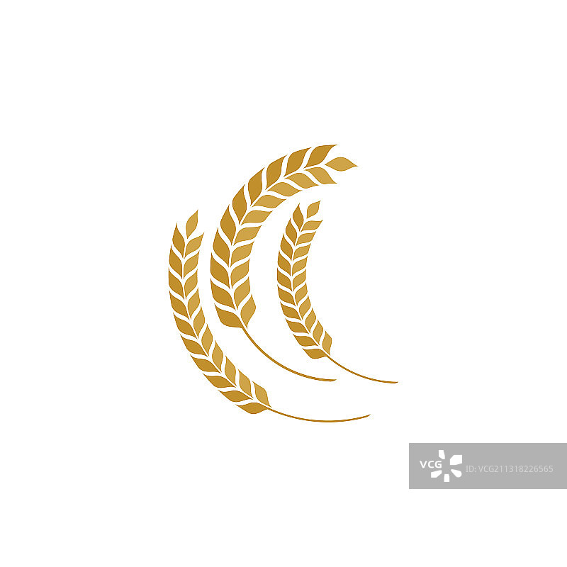 农业小麦图标设计图片素材