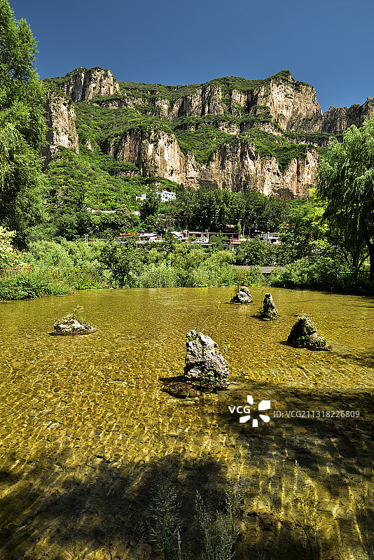 河北省石家庄市平山县沕沕水景区图片素材