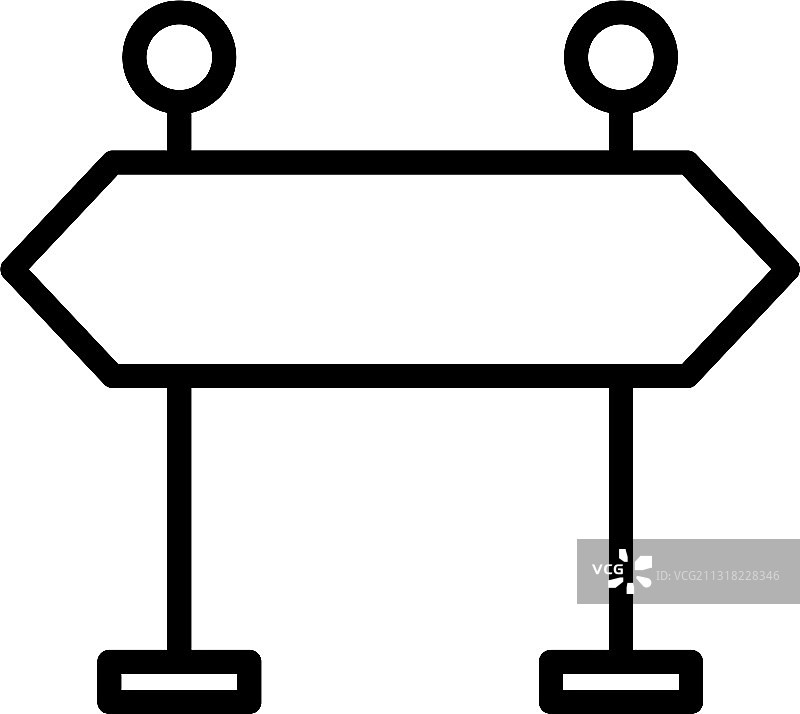 道路标志线条图标图片素材