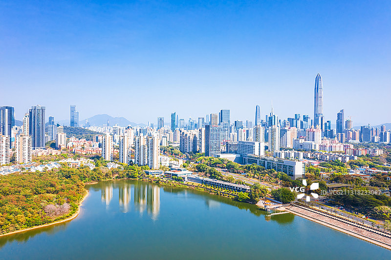 广东省深圳市福田区香蜜湖度假村图片素材