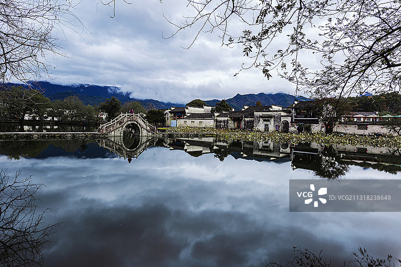 宏村南湖图片素材