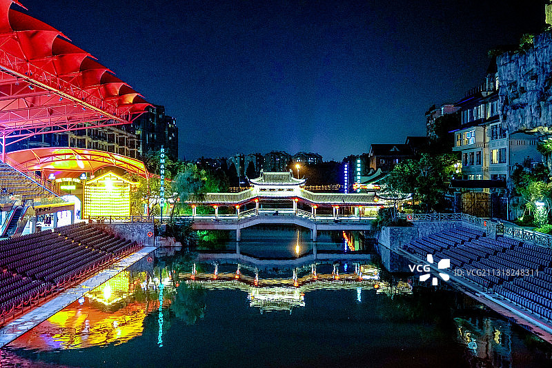 夜游杭州宋城（6）2020-10-19图片素材