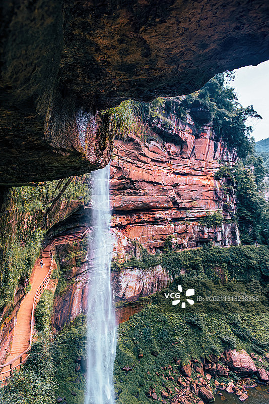 重庆江津四面山国家风景区-水口寺瀑布图片素材