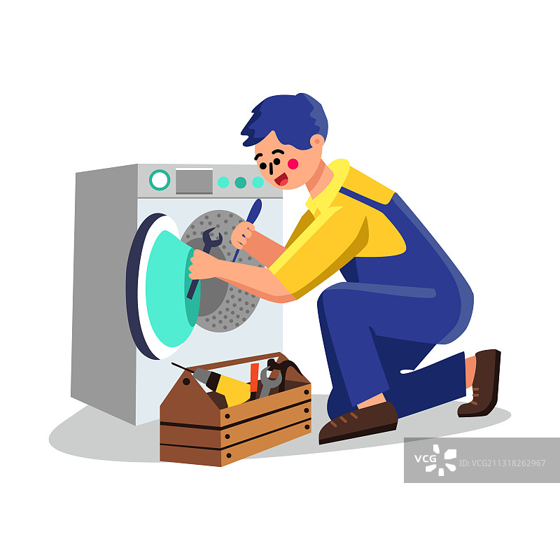 洗衣机维修服务图片素材
