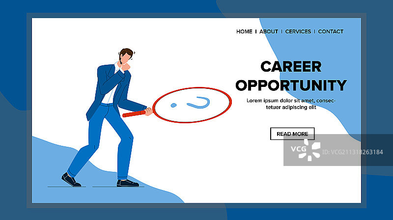 商务人士寻找职业机会图片素材