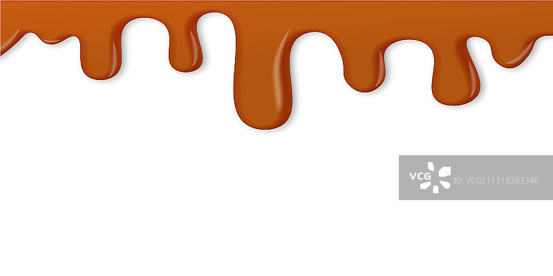 焦糖巧克力太妃糖融化图片素材