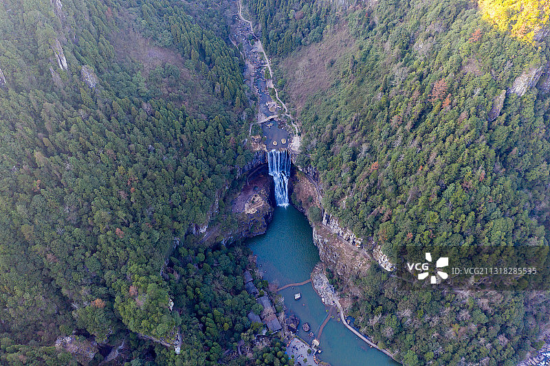 温州市文成县百丈漈景区图片素材