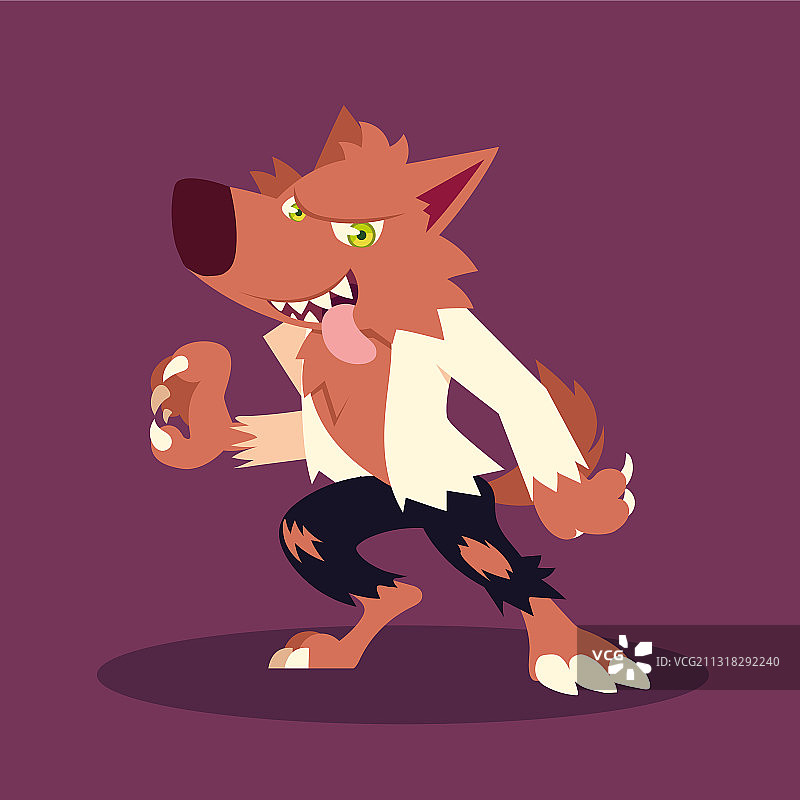 万圣节狼人角色图片素材