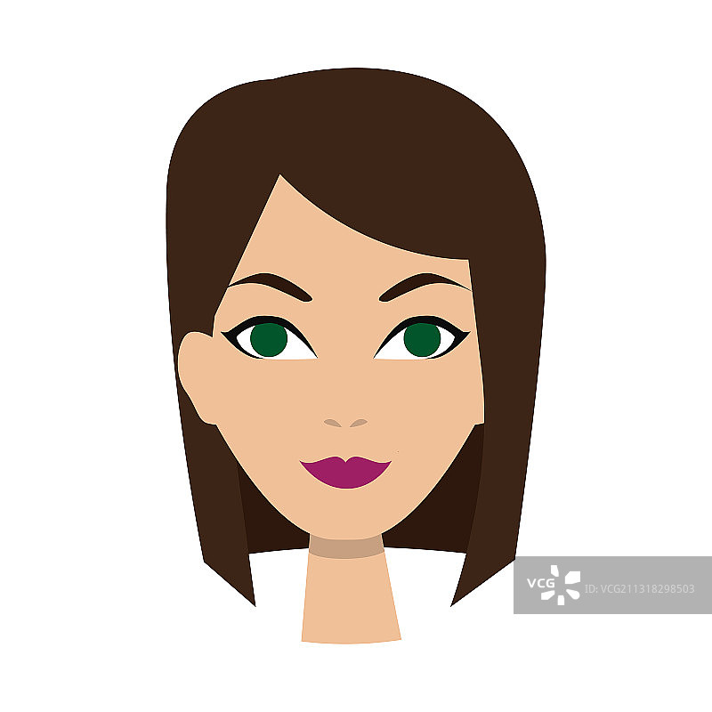 女孩头像女人头像卡通风格图片素材