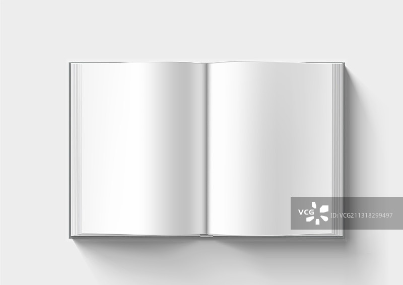 白色背景上的空白透明目录图片素材