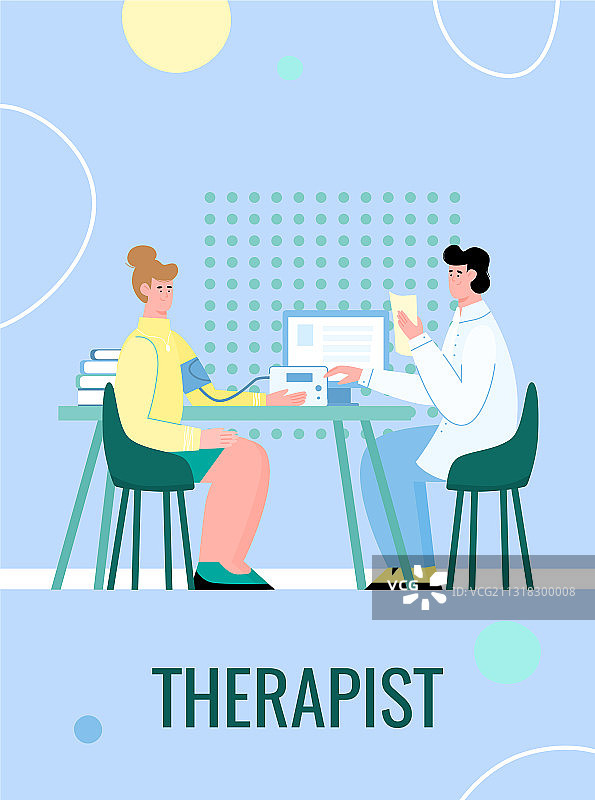 有医生和治疗师的医疗banner图片素材