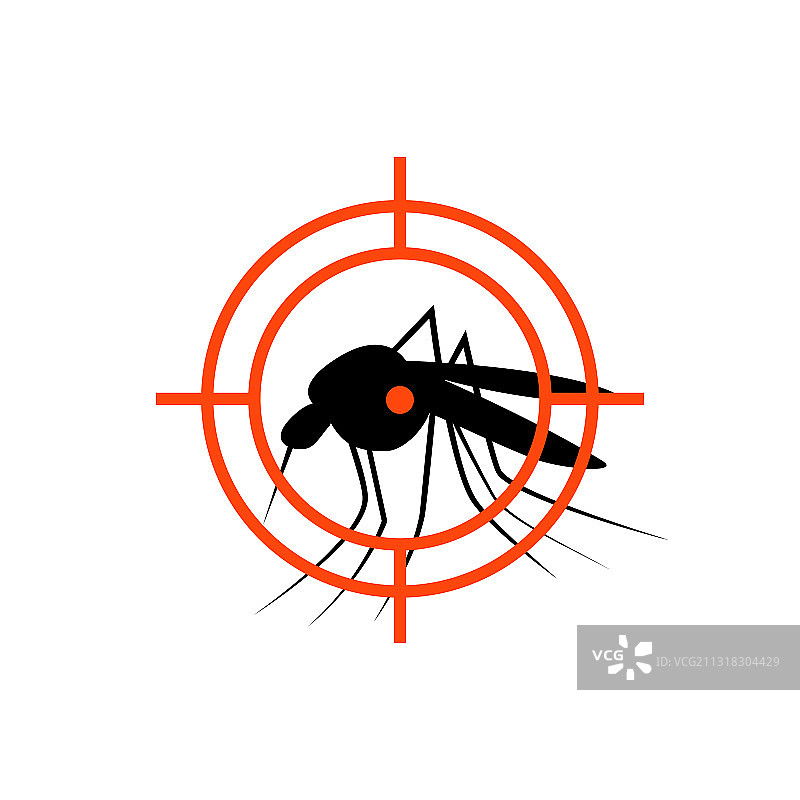 驱蚊停止标志疟疾图标图片素材
