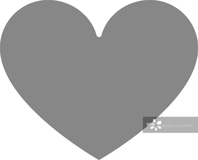 爱心反馈灰色图标符号图片素材