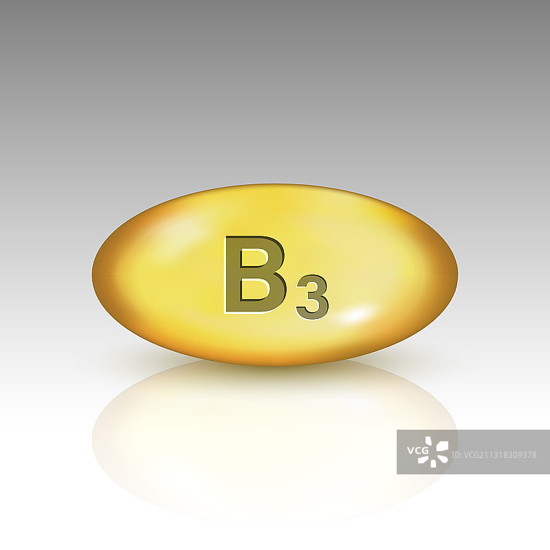 维生素B3滴剂药丸图片素材