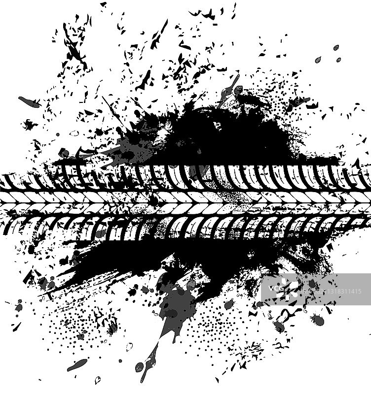 越野轮胎印花痕迹图片素材