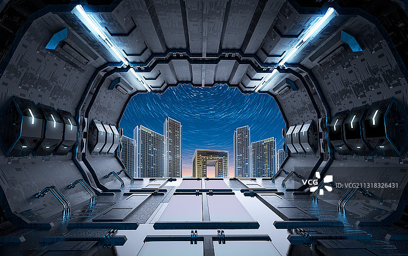 天津城市科技太空舱背景图片素材