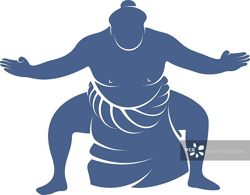 相扑选手Logo设计模板图片素材