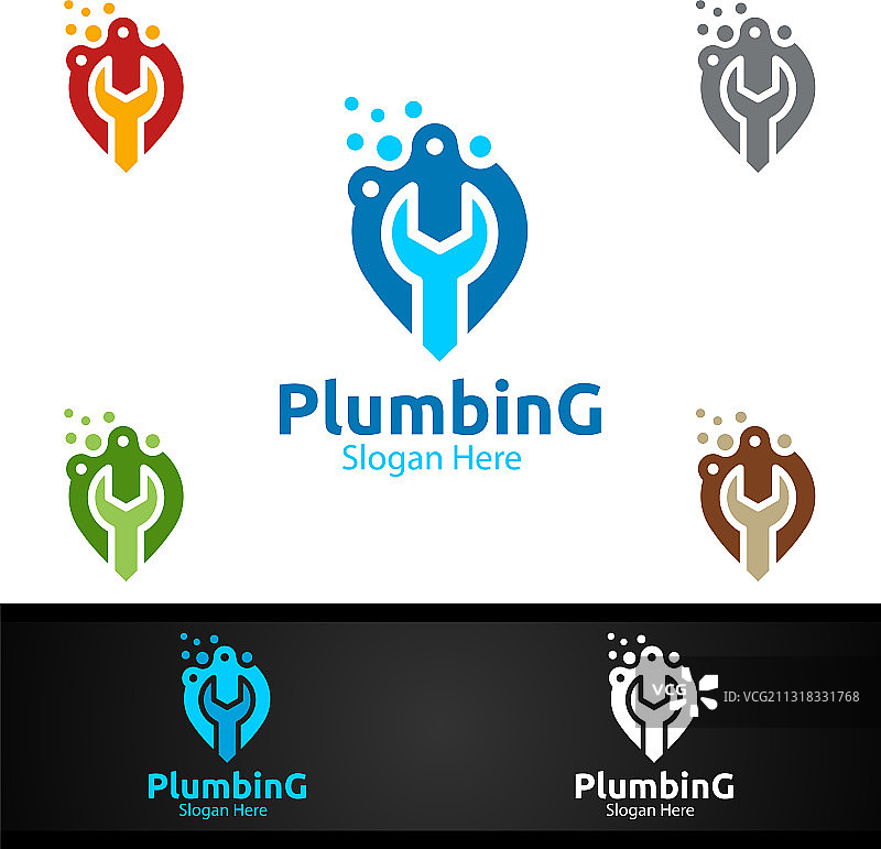 水管维修logo设计图片素材