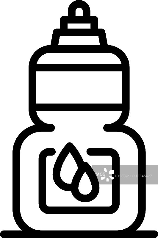 柔顺剂滴管图标轮廓样式图片素材