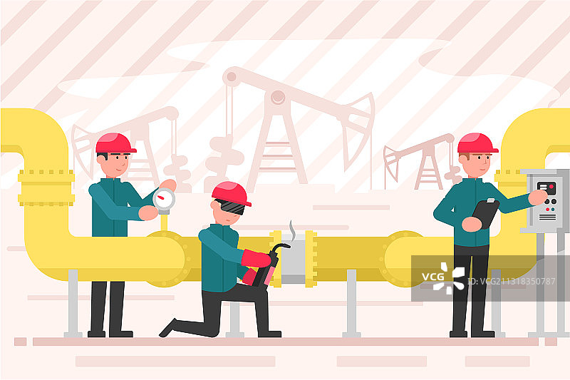 工业石油维护概念图片素材