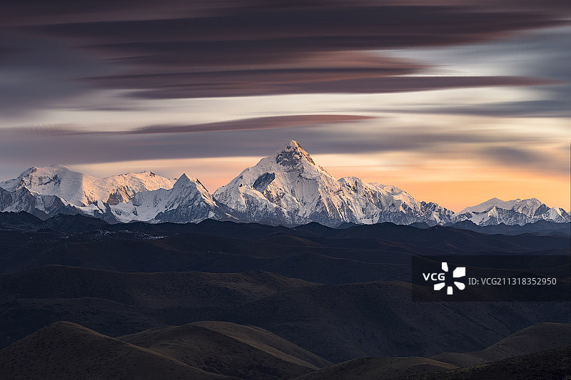 川西贡嘎雪山图片素材