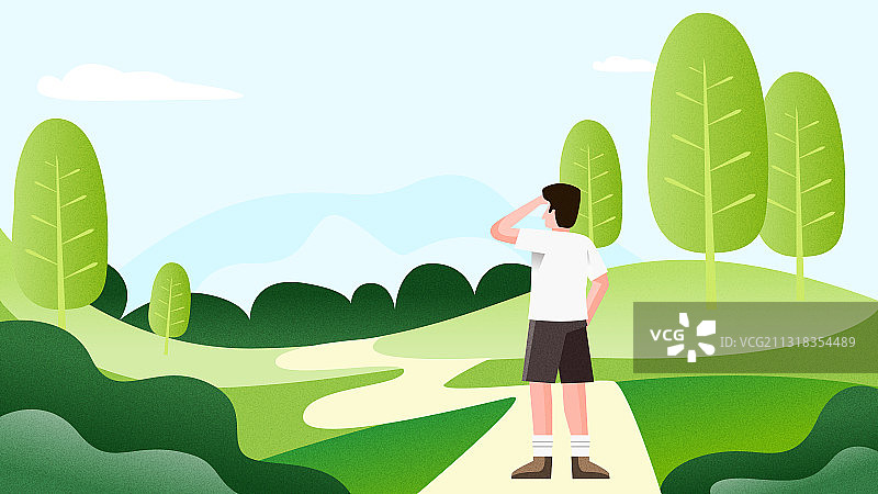 春天节气海报矢量插画图片素材