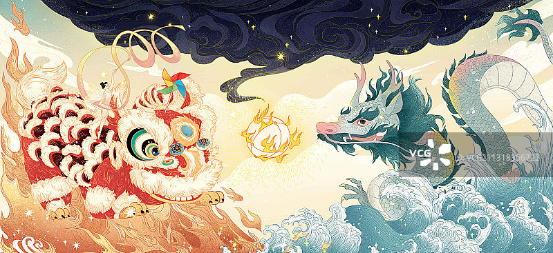 舞狮舞龙图片素材