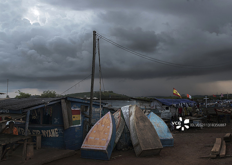 港口的集市图片素材