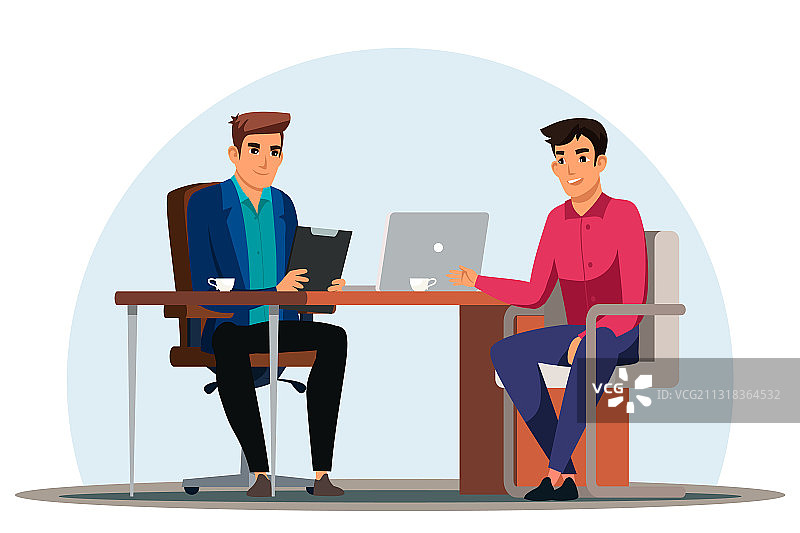 老板面试求职者图片素材