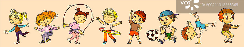 儿童运动图片素材