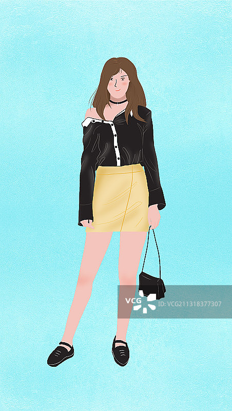 时尚女孩图片素材