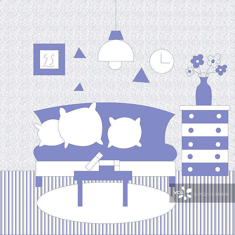 客厅角落图片素材