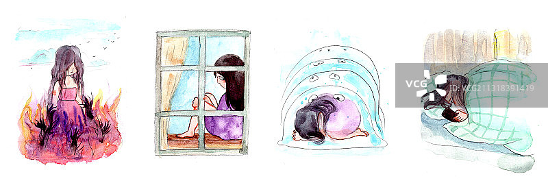 抑郁症心理日记图片素材