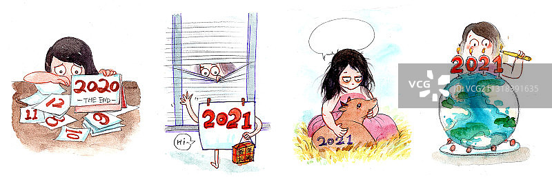 从2020到2021图片素材