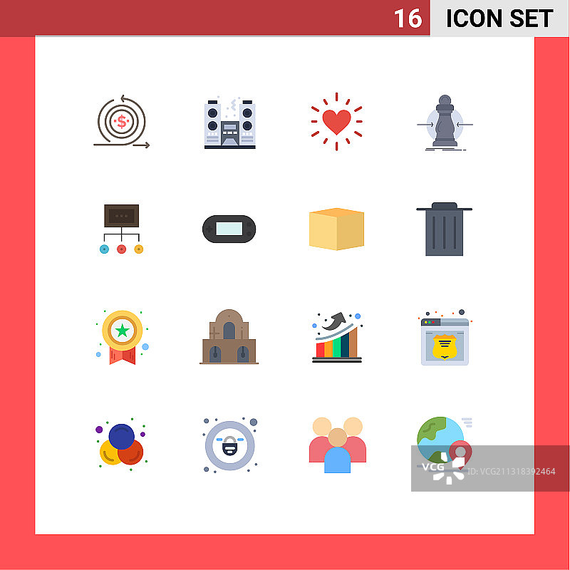 16平色概念为网站移动和图片素材