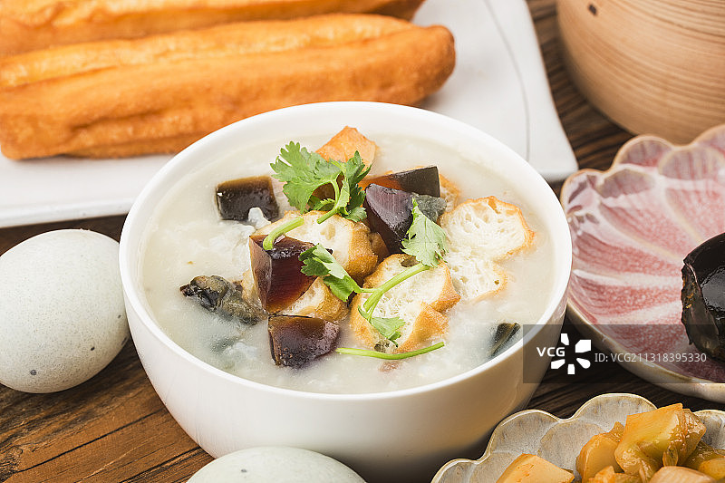 皮蛋瘦肉粥图片素材