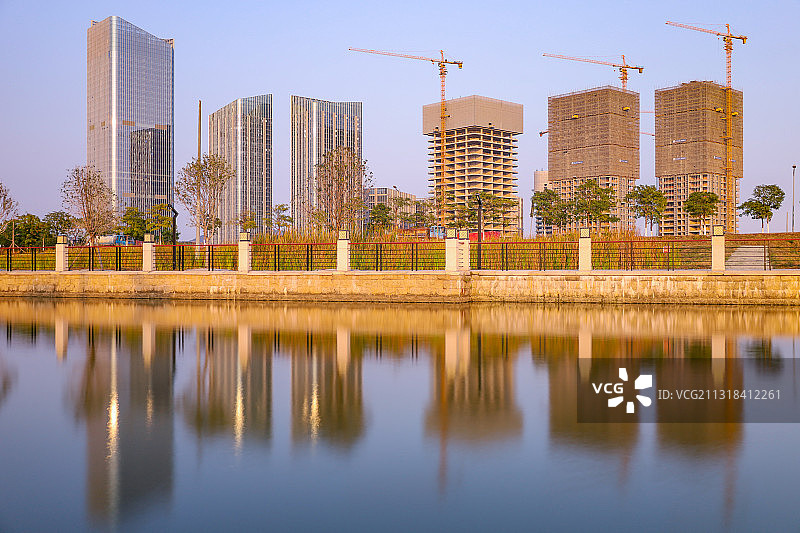 广州南沙灵山岛尖新建筑图片素材