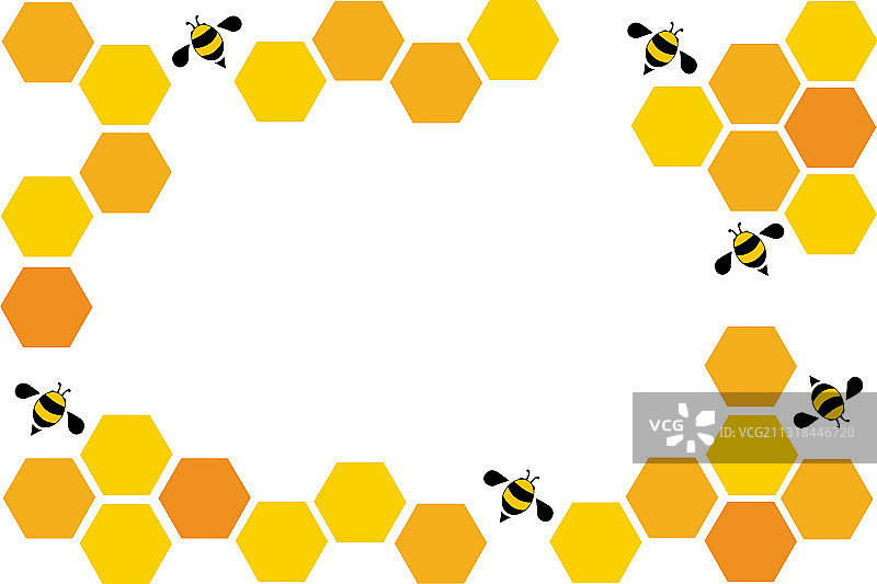 蜂巢设计的六边形艺术空间背景图片素材