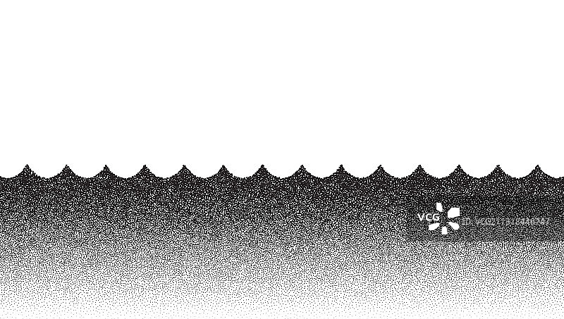 点画波浪图案背景黑色噪点图片素材