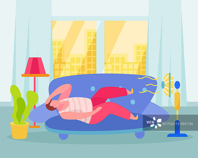 家庭中暑治疗方法图片素材