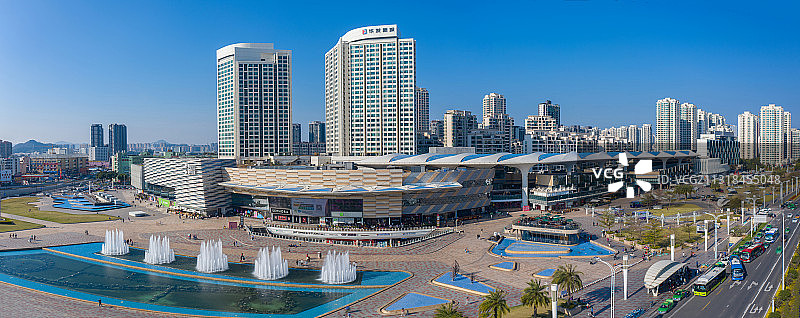 华发商都全景航拍图片素材