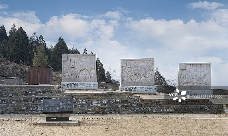 昭陵六骏石刻-----全国重点文物保护单位图片素材