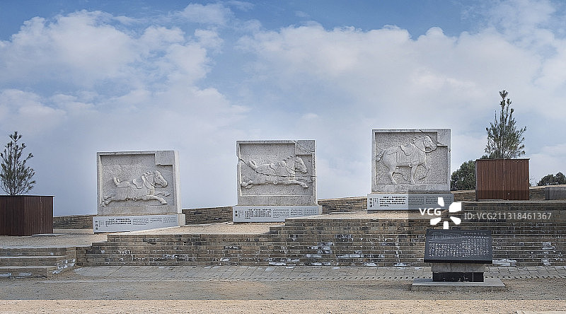 昭陵六骏石刻------全国重点文物保护单位图片素材