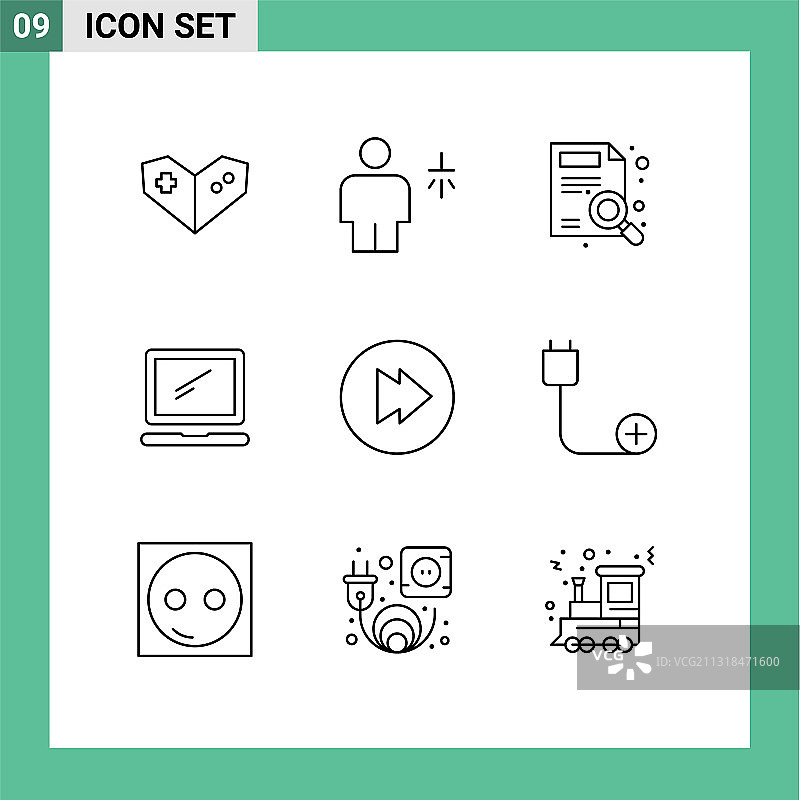 九款创意轮廓IMAC样机图片素材