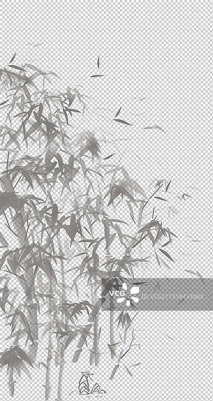 一片竹林图片素材