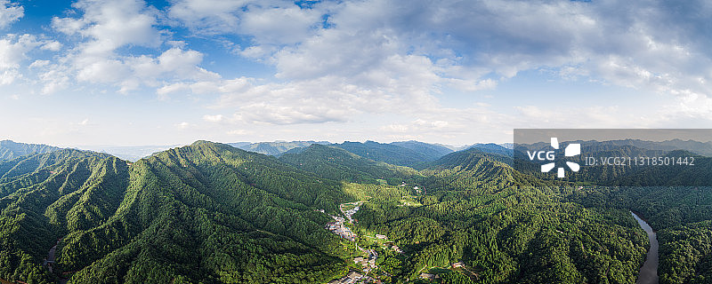 重庆市江津区四面山航拍全景图图片素材