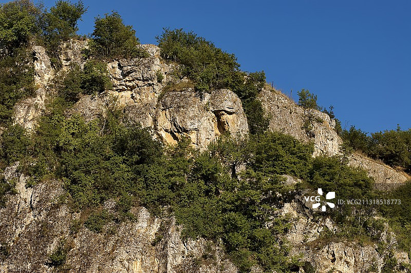 保加利亚鲁塞岩石仰视角度美景图片素材